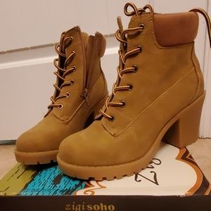 Size 8 Zigi soho KIANA tan "work boots"